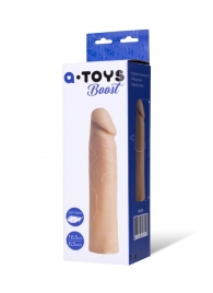 Реалистичная насадка с ярко выраженной головкой - 16,5 см. - A-toys - в Ижевске купить с доставкой Реалистичная насадка с ярко выраженной головкой - 16,5 см. - A-toys - в Ижевске купить с доставкой