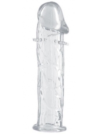 Гладкая прозрачная насадка с усиками под головкой - 12,5 см. - Toyfa Basic - в Ижевске купить с доставкой Гладкая прозрачная насадка с усиками под головкой - 12,5 см. - Toyfa Basic - в Ижевске купить с доставкой