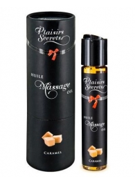 Массажное масло с ароматом карамели Huile de Massage Gourmande Caramel - 59 мл. - Plaisir Secret - купить с доставкой в Ижевске