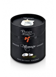 Массажная свеча с ароматом кокоса Bougie de Massage Gourmande Coco - 80 мл. - Plaisir Secret - купить с доставкой в Ижевске