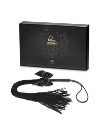 Чёрная плётка Lilly Whip Bijoux - Bijoux Indiscrets - купить с доставкой в Ижевске