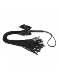 Чёрная плётка Lilly Whip Bijoux - Bijoux Indiscrets - купить с доставкой в Ижевске