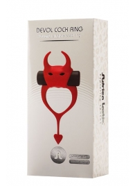 Красное эрекционное кольцо в форме дьяволенка DEVOL COCKRING - Adrien Lastic - в Ижевске купить с доставкой