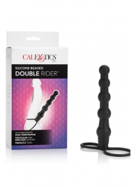 Насадка на пенис для двойного проникновения Silicone Beaded Double Rider - 14 см. - California Exotic Novelties - в Ижевске купить с доставкой