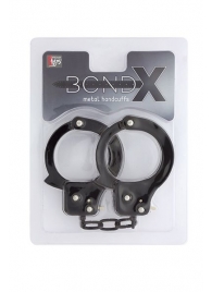 Чёрные наручники из листового металла BONDX METAL CUFFS BLACK - Dream Toys - купить с доставкой в Ижевске