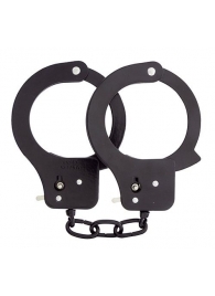 Чёрные наручники из листового металла BONDX METAL CUFFS BLACK - Dream Toys - купить с доставкой в Ижевске