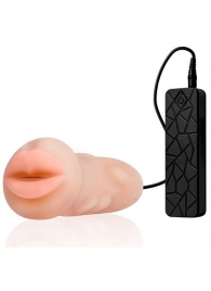 Мастурбатор-ротик с вибрацией REALSTUFF VIBRATING MASTURBATOR MOUTH - Dream Toys - в Ижевске купить с доставкой