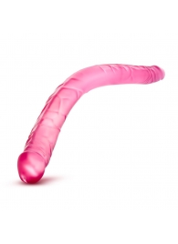 Розовый двусторонний фаллоимитатор B Yours 16  Double Dildo - 40,6 см. - Blush Novelties