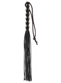 Чёрная мини-плеть из резины Rubber Mini Whip - 22 см. - Blush Novelties - купить с доставкой в Ижевске