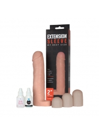 Насадка-удлинитель Extension sleeve с подхватом мошонки - 19 см. - Sitabella - в Ижевске купить с доставкой