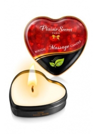 Массажная свеча с нейтральным ароматом Bougie Massage Candle - 35 мл. - Plaisir Secret - купить с доставкой в Ижевске