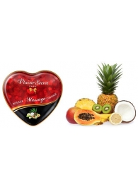 Массажная свеча с ароматом экзотических фруктов Bougie Massage Candle - 35 мл. - Plaisir Secret - купить с доставкой в Ижевске