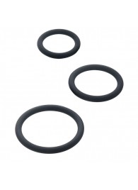 Набор из 3 чёрных эрекционных колец - ToyFa - в Ижевске купить с доставкой