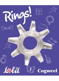 Прозрачное эрекционное кольцо Rings Cogweel - Lola Games - в Ижевске купить с доставкой