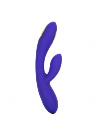 Фиолетовый вибратор с функцией электростимуляции Intimate E-Stimulator Dual Wand - 21,5 см. - California Exotic Novelties - купить с доставкой в Ижевске