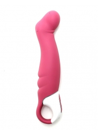 Вибратор Petting Hippo с загнутым кончиком - 22,9 см. - Satisfyer