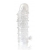 Закрытая прозрачная рельефная насадка Crystal sleeve - 13 см. - Erowoman-Eroman - в Ижевске купить с доставкой