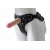 Черный пояс-трусики с двумя насадками Soft-Dolli - 16,5 и 10,5 см. - LOVETOY (А-Полимер) - купить с доставкой в Ижевске