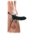 Чёрный полый страпон 7  Silicone Hollow Strap-On - 18 см. - Pipedream - купить с доставкой в Ижевске