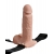 Телесный перезаряжаемый вибрострапон 7  Hollow Rechargeable Strap-on with Balls - 20,3 см. - Pipedream - купить с доставкой в Ижевске