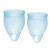 Набор голубых менструальных чаш Feel confident Menstrual Cup - Satisfyer - купить с доставкой в Ижевске