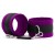 Фиолетово-черные наручники My rules на сцепке - БДСМ Арсенал - купить с доставкой в Ижевске