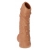 Телесная насадка с пупырышками и открытой головкой Nude Sleeve L - 14 см. - KOKOS - в Ижевске купить с доставкой