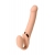Телесный безремневой вибрострапон Vibrating Bendable Strap-On L - Strap-on-me - купить с доставкой в Ижевске