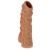 Телесная насадка с венками и открытой головкой Nude Sleeve S - 10 см. - KOKOS - в Ижевске купить с доставкой