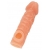 Телесная закрытая насадка с шершавой головкой Cock Sleeve Size L - 17,6 см. - KOKOS - в Ижевске купить с доставкой