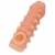 Телесная закрытая насадка с шариками Cock Sleeve Size M - 15,6 см. - KOKOS - в Ижевске купить с доставкой