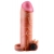 Телесная вибронасадка с кольцом Vibrating Real Feel 2 Extension - 16 см. - Pipedream - в Ижевске купить с доставкой
