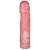 Розовая фаллическая насадка Vac-U-Lock 8  Crystal Jellies Dong - 20,3 см. - Doc Johnson - купить с доставкой в Ижевске