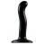 Черный фаллоимитатор-насадка Strap-On-Me P G spot Dildo size S - 16,4 см. - Strap-on-me - купить с доставкой в Ижевске
