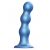 Голубая насадка Strap-On-Me Dildo Plug Balls size S - Strap-on-me - купить с доставкой в Ижевске