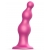 Розовая насадка Strap-On-Me Dildo Plug Beads size S - Strap-on-me - купить с доставкой в Ижевске