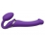Фиолетовый безремневой вибрострапон Vibrating Bendable Strap-On - size L - Strap-on-me - купить с доставкой в Ижевске