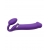 Фиолетовый безремневой вибрострапон Silicone Bendable Strap-On - size XL - Strap-on-me - купить с доставкой в Ижевске