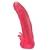 Розовая насадка для страпона с клиторальными лепестками - 18,5 см. - LOVETOY (А-Полимер) - купить с доставкой в Ижевске
