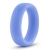 Голубое люминесцентное кольцо Silicone Glo Cock Ring - Blush Novelties - в Ижевске купить с доставкой