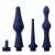 Набор из 3 универсальных насадок для анального душа Universal 3 Piece Silicone Enema Attachment Set - XR Brands - купить с доставкой в Ижевске