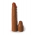 Коричневая насадка на член 2  Silicone X-tension - 20,3 см. - Pipedream - в Ижевске купить с доставкой