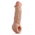 Телесная насадка-удлинитель Intrepid 9.25 Inch Realistic Penis Extender Sleeve - 23,5 см. - Blush Novelties - в Ижевске купить с доставкой