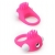 Розовое эрекционное кольцо с щеточкой LIT-UP SILICONE STIMU RING 5 - Dream Toys - в Ижевске купить с доставкой