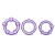 Набор из 3 фиолетовых эрекционных колец Stay Hard Beaded Cockrings - Blush Novelties - в Ижевске купить с доставкой