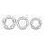 Набор из 3 прозрачных эрекционных колец Stay Hard Beaded Cockrings - Blush Novelties - в Ижевске купить с доставкой