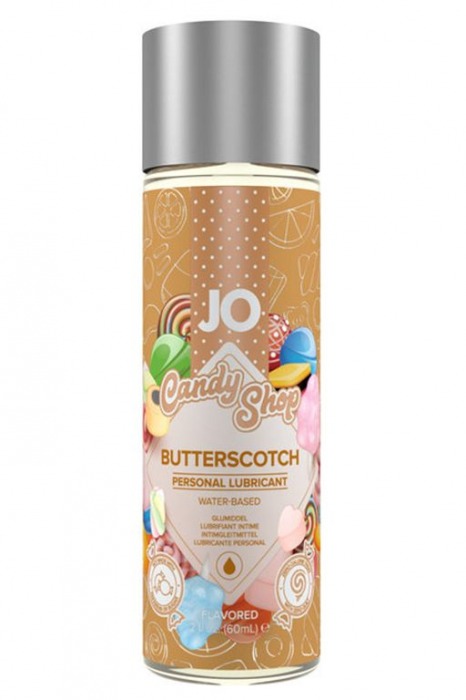 Смазка на водной основе Candy Shop Butterscotch с ароматом ирисок - 60 мл. - System JO - купить с доставкой в Ижевске