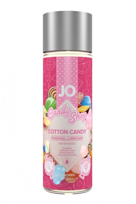 Смазка на водной основе Candy Shop Cotton Candy с ароматом сладкой ваты - 60 мл. - System JO - купить с доставкой в Ижевске