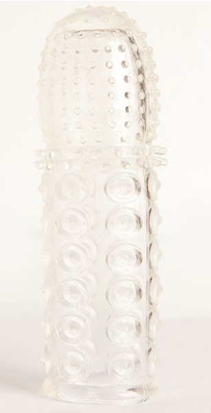 Прозрачная закрытая гелевая насадка - 13,5 см. - Toyfa Basic - в Ижевске купить с доставкой