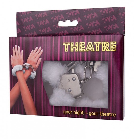 Наручники с белой меховой опушкой - ToyFa - купить с доставкой в Ижевске